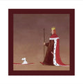 100% Silk Royal King and Dog Pocket Square