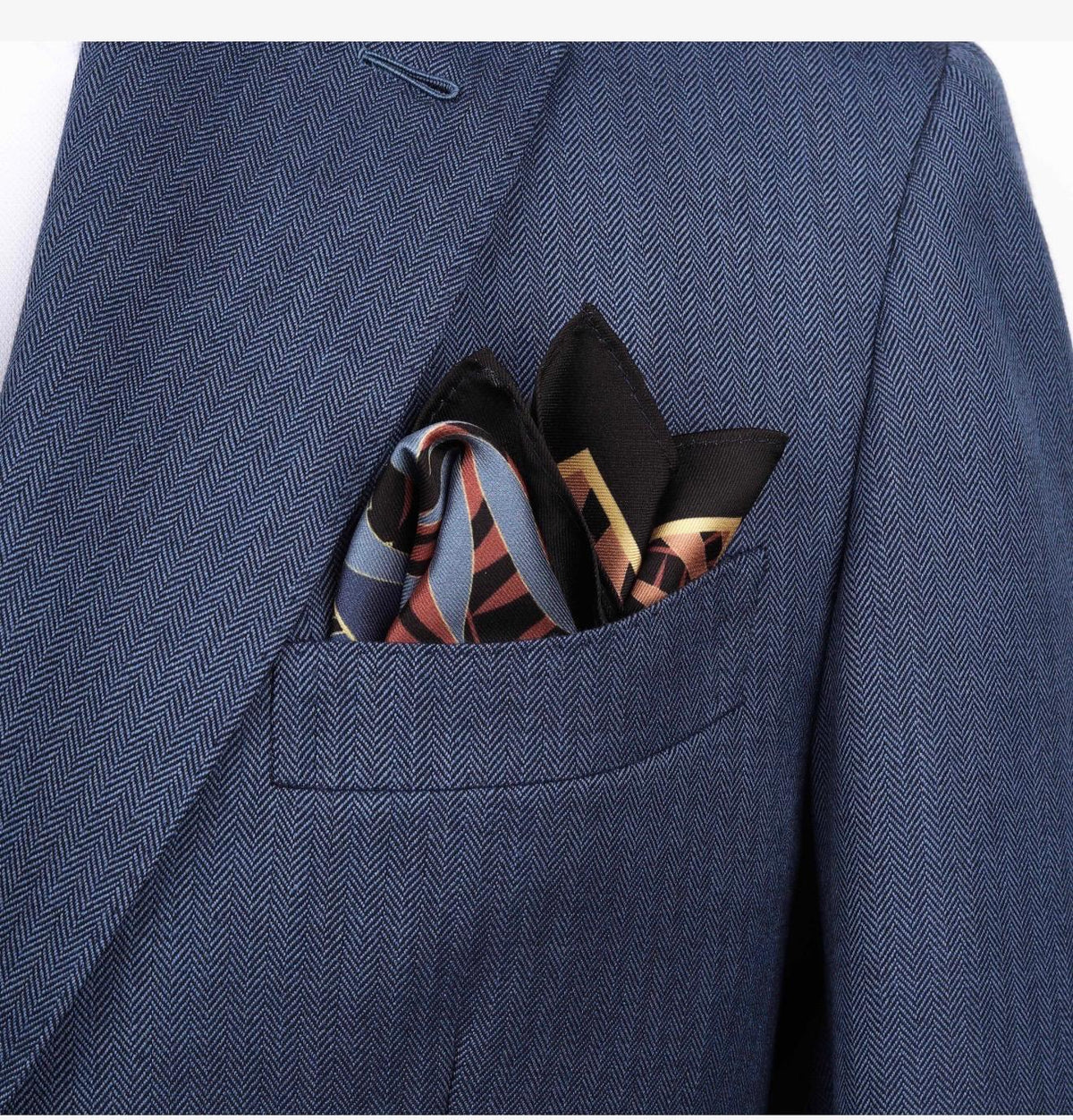 100% Silk Tropical Palm & Monstera Leaf Pocket Square
